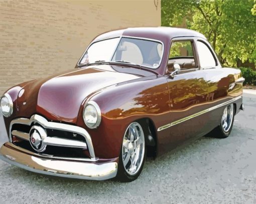 Brown 49 Ford Coupe Car Paint By Numbers