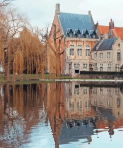 Bruges Minnewater Park Paint By Numbers