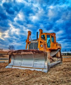 Bulldozer Paint By Numbers