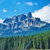 Castle Mountain Banff National Park Paint By Numbers