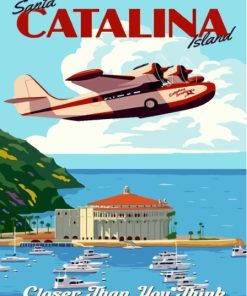 Catalina Island Poster Paint By Numbers