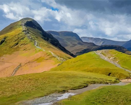 Catbells Fell Paint By Numbers