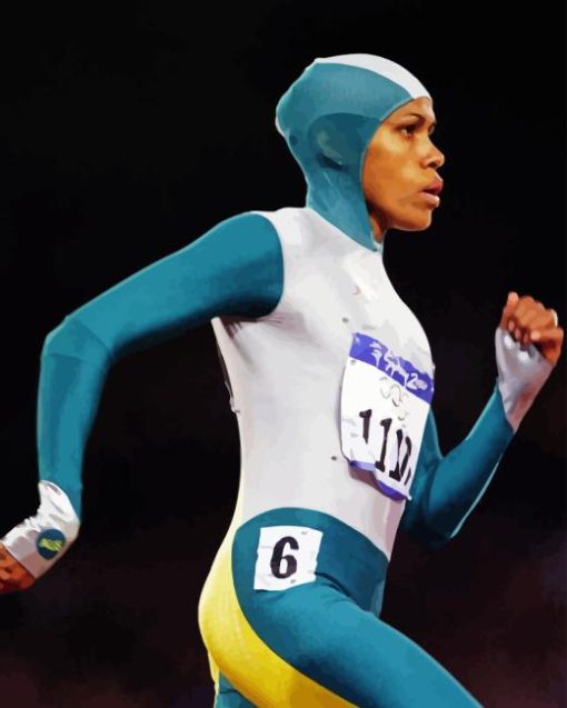 Cathy Freeman Paint By Numbers