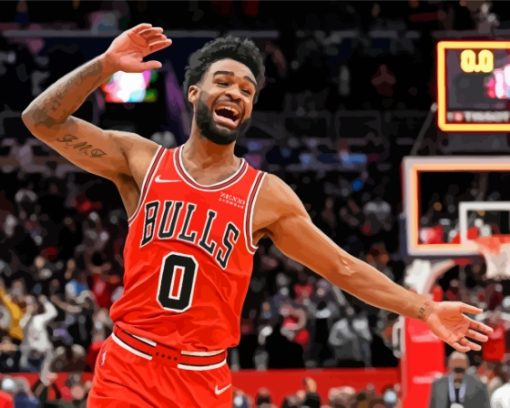 Chicago Bulls Coby White Paint By Numbers