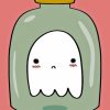 Cute Ghost In Jar Paint By Numbers