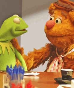 Fozzie Bear And Kermit Paint By Numbers