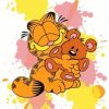 Garfield The Cat And Teddy Bear Paint By Numbers