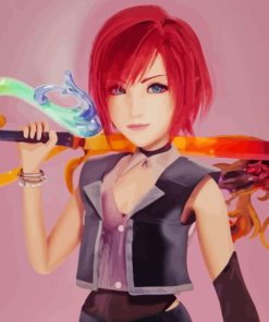 Kingdom Hearts Kairi Paint By Numbers