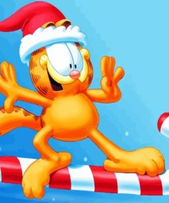 Merry Christmas Garfield The Cat Paint By Numbers