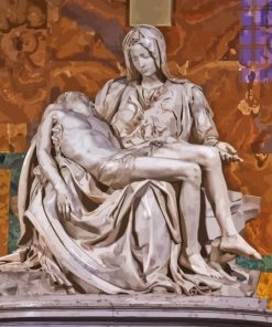 Michelangelos Pieta St Peters Basilica Paint By Numbers