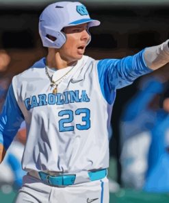 Tar Heels Baseball Team Player Paint By Numbers