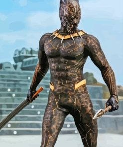 The Supervillain Erik Killmonger Paint By Numbers