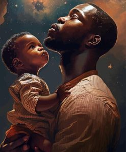 African Father And Child Art Paint By Numbers