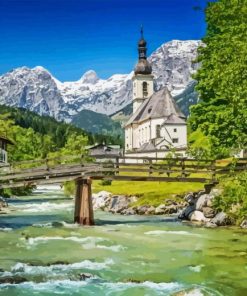 Bavarian Alps Paint By Numbers