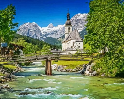 Bavarian Alps Paint By Numbers