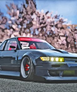 Black Silvia S13 Paint By Numbers