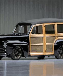 Black Woody Car Paint By Numbers