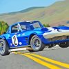 Blue 1963 Chevrolet Corvette Paint By Numbers