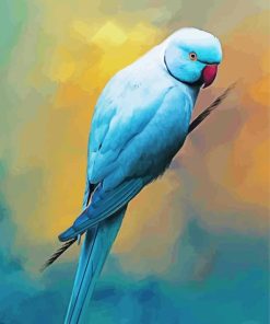 Blue Red Neck Parrot Paint By Numbers