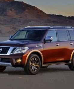 Brown Nissan Armada Paint By Numbers