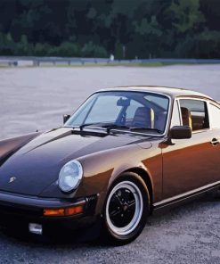 Brown Old Porsche Paint By Numbers