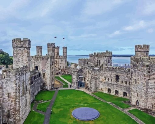 Caernarfon Castle Paint By Numbers