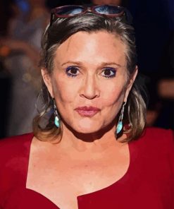 Carrie Fisher Paint By Numbers