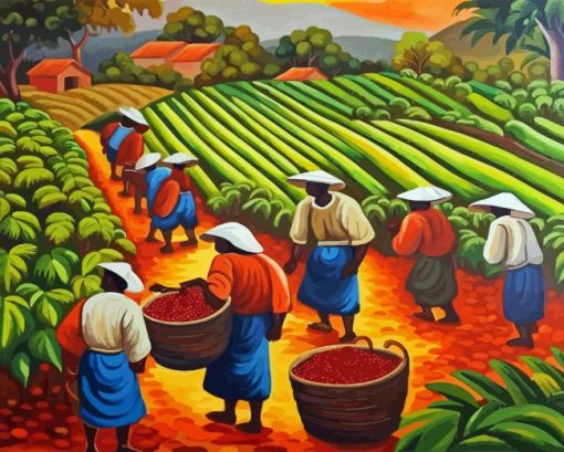 Coffee Farmers Paint By Numbers