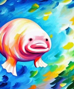 Colorful Blobfish Paint By Numbers