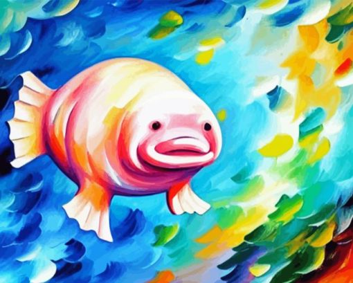 Colorful Blobfish Paint By Numbers