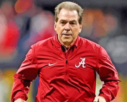 Football Coach Nick Saban Paint By Numbers