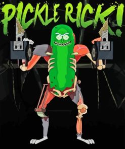 Rick And Morty Pickle Rick Poster Paint By Numbers