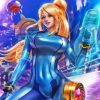 Zero Suit Samus Paint By Numbers