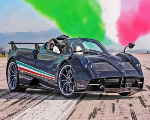 Black Pagani Paint By Numbers