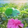 Chikorita Art Paint By Numbers