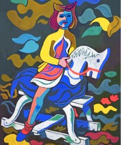 Children On Horse Art Paint By Numbers