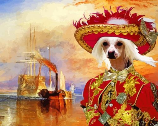 Chinese Crested Dog Paint By Numbers