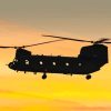 Chinook Sunset Silhouette Paint By Numbers