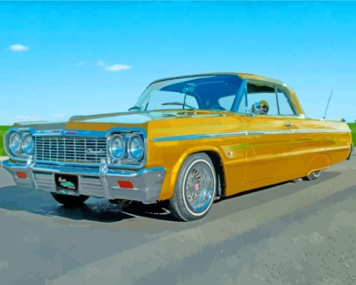 Classic Gold 64 Imapala Car Paint By Numbers