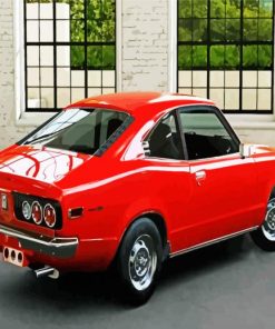 Classic Mazda Red Car Paint By Numbers