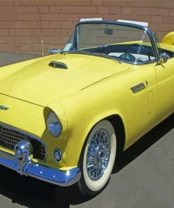 Classic Yellow Thunderbird Paint By Numbers