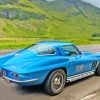 Classic Blue Corvette Chevrolet Paint By Numbers