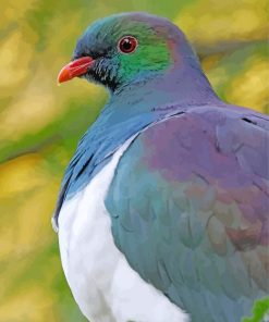 Close Up Kereru Paint By Numbers