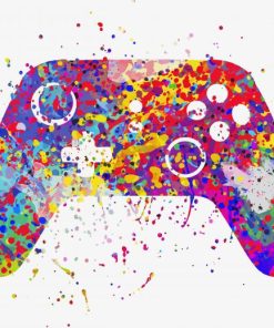 Colorful Gamepad Paint By Numbers