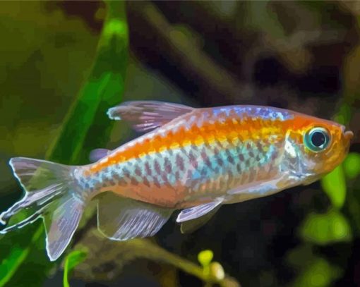 Congo Tetra Fish Paint By Numbers