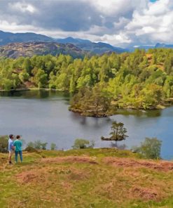 Coniston Water Landscape Paint By Numbers