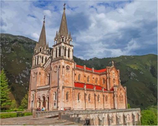 Covadonga Basilica Paint By Numbers