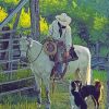 Cowboy And Dogs Paint By Numbers