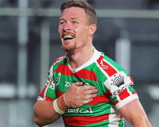 Damien Cook Rugby League Hooker Paint By Numbers