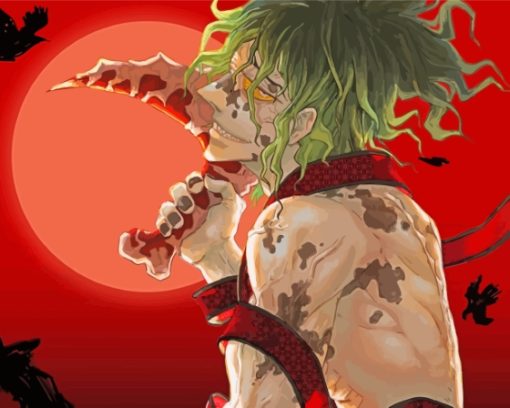 Demon Slayer Gyutaro Paint By Numbers